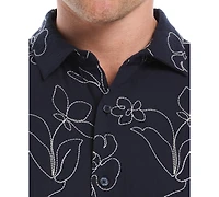 Cubavera Men's Embroidered Short Sleeve Button Down Shirt