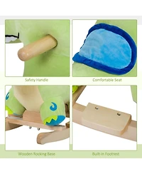 Qaba Rocking Horse Dinosaur Rocker with Realistic Sounds