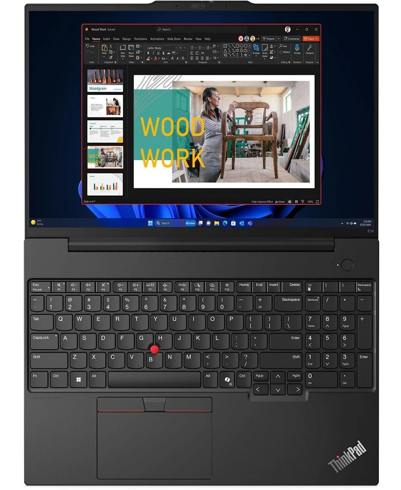 Lenovo ThinkPad E16 Gen 2 Laptop (Intel Ultra 5-125U 12-Core, 16GB 5600MHz Ram, 2x2TB Ssd (4TB), Intel Graphics, 16.0" 60 Hz Touch Fp,Win 11 Pro)