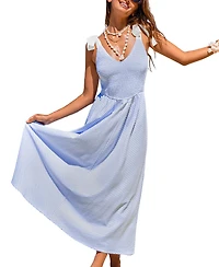 Cupshe Women's Summer Lines Striped Maxi Beach Dress