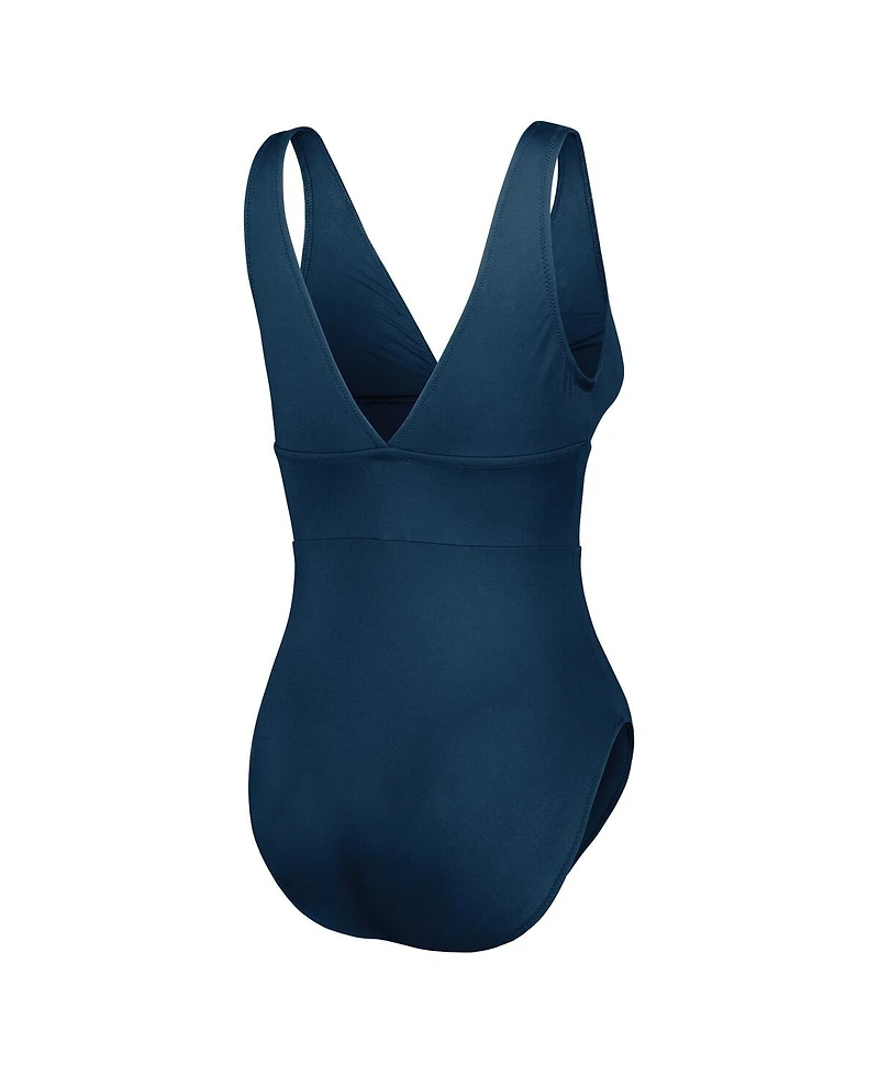 Tommy Bahama Women's Royal Buffalo Bills Palm Modern V-Neck One-Piece Swimsuit
