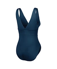 Tommy Bahama Women's Royal Buffalo Bills Palm Modern V-Neck One-Piece Swimsuit