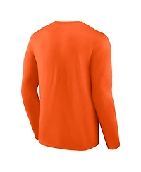 Fanatics Men's Orange Philadelphia Flyers Covert Long Sleeve T-Shirt
