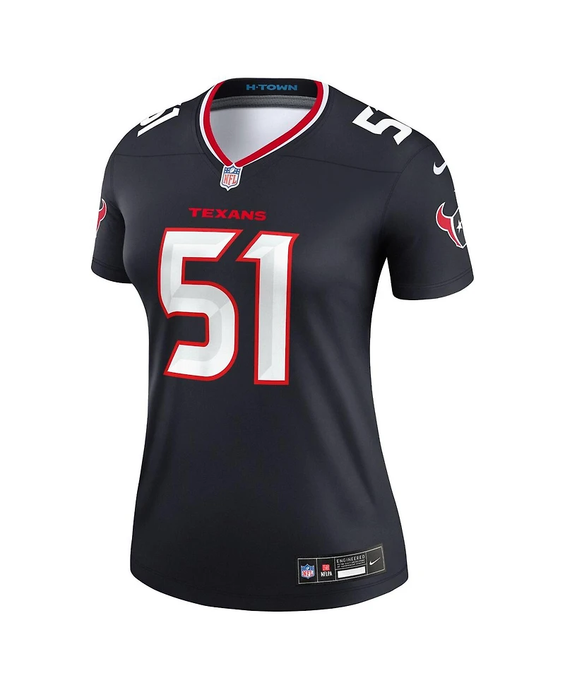 Nike Women's Will Anderson Jr. Navy Houston Texans Legend Player Performance Top
