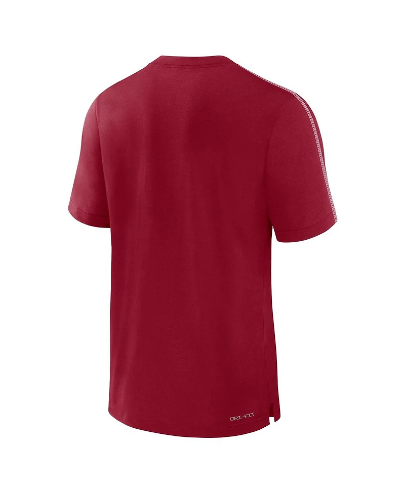 Jordan Men's Crimson Oklahoma Sooners 2024 Sideline Player Performance Tri-Blend T-Shirt