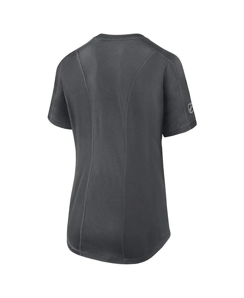 Fanatics Women's Gray Vegas Golden Knights Authentic Pro Rink Tech T-Shirt