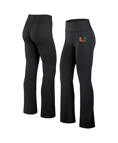 Fanatics Women's Black Miami Hurricanes Training Camp Maxed Out Flare Leggings