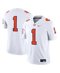 Nike Men's 1 White Clemson Tigers Game Jersey