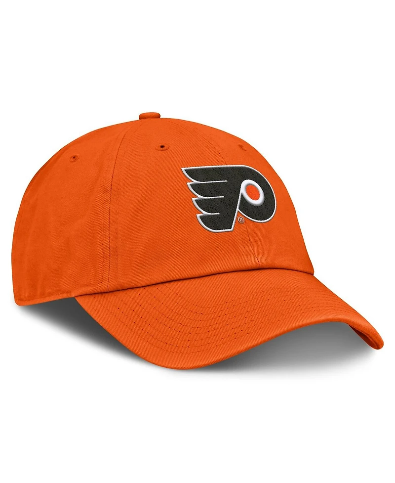 Fanatics Women's Orange Philadelphia Flyers Core Logo Adjustable Hat