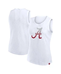 Fanatics Women's White Alabama Crimson Tide Activate Slub Tank Top