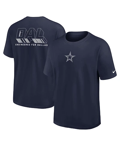 Nike Men's Navy Dallas Cowboys Dominate the Game Essential Max90 T-Shirt
