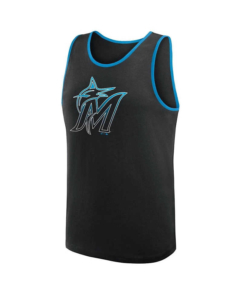 Logo Athletic Men's Black Miami Marlins Unmatched Success Tank Top