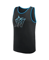 Logo Athletic Men's Black Miami Marlins Unmatched Success Tank Top