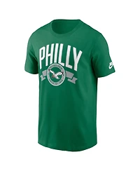 Nike Men's Kelly Green Philadelphia Eagles Rewind Front and Back Hit Essential T-Shirt