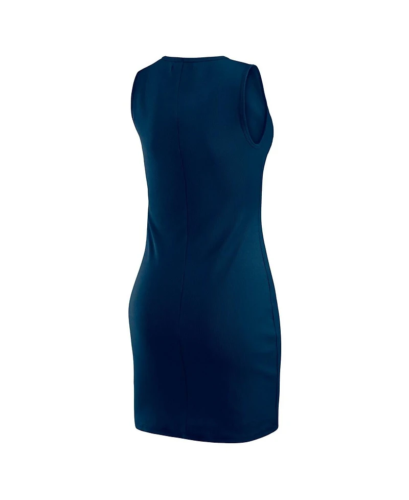 Wear by Erin Andrews Women's Navy Denver Broncos Ribbed Tank Dress