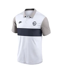 Nike Men's White/Gray Penn State Nittany Lions Athletic Prep Legacy Logo Vapor Performance Polo Shirt