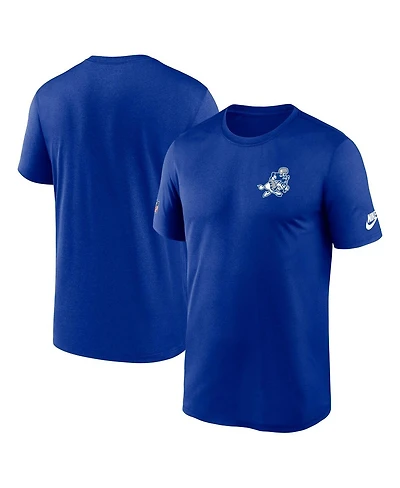 Nike Men's Royal Dallas Cowboys Sideline Alt Pack Small Logo Legend Performance T-Shirt