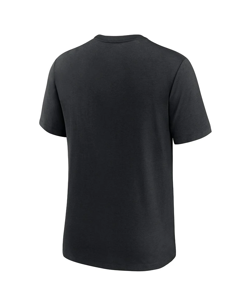 Nike Men's Black Las Vegas Raiders Favorable Timeline Tri-Blend T-Shirt