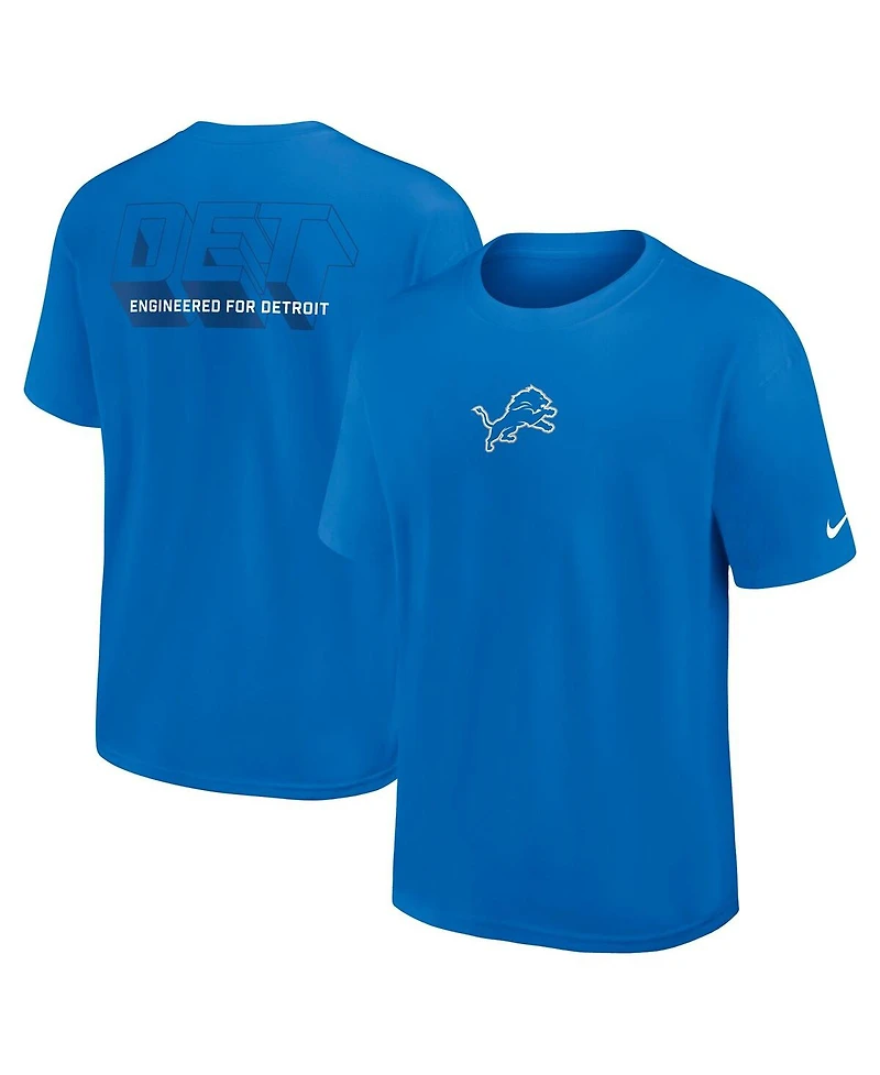 Nike Men's Blue Detroit Lions Dominate the Game Essential Max90 T-Shirt