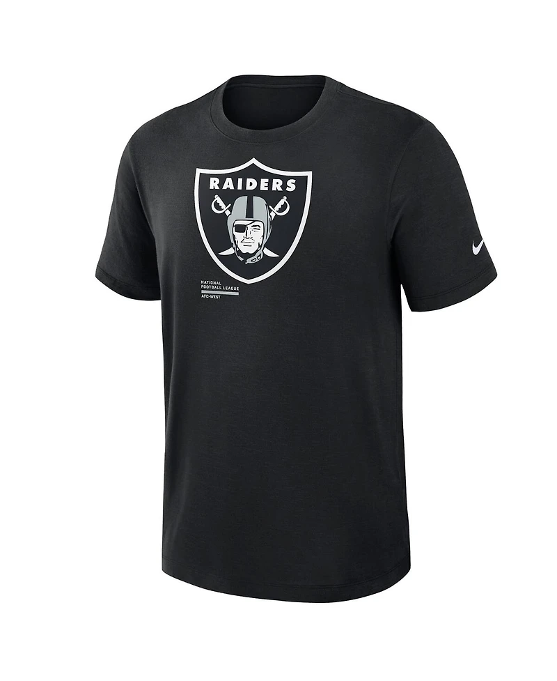 Nike Men's Black Las Vegas Raiders Left End Run Slub Performance T-Shirt