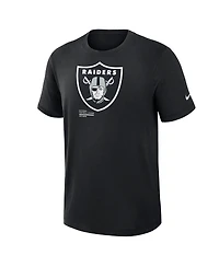 Nike Men's Black Las Vegas Raiders Left End Run Slub Performance T-Shirt