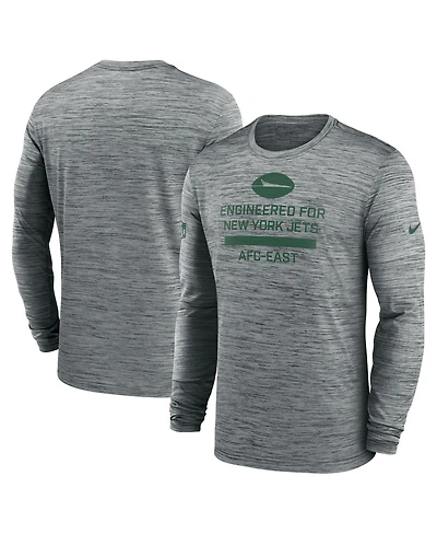 Nike Men's New York Jets Sideline Velocity Performance Long Sleeve T-Shirt