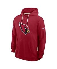 Nike Men's Cardinal Arizona Cardinals Sideline Initial Home Performance Pullover Hoodie