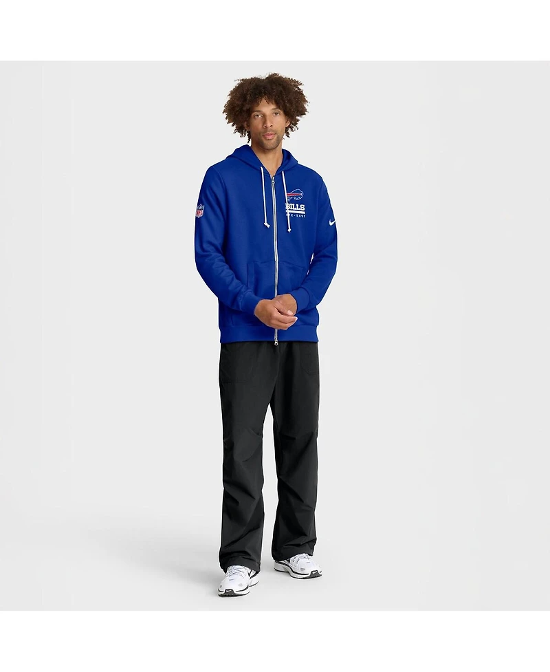 Nike Men's Royal Buffalo Bills Sideline Utility Player Performance Full-Zip Hoodie