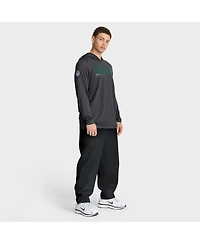 Nike Men's Anthracite Green Bay Packers Sideline Pure Fury Performance Long Sleeve Hoodie T-Shirt