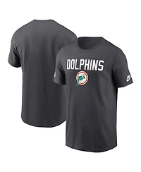 Nike Men's Anthracite Miami Dolphins Alt Pack Onside Conversion Performance T-Shirt
