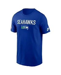 Nike Men's Royal Seattle Seahawks Alt Pack Onside Conversion Performance T-Shirt