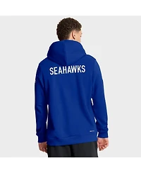 Nike Men's Royal Seattle Seahawks Sideline Offensive Set Play Performance Pullover Hoodie