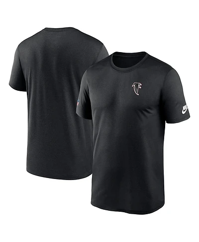 Nike Men's Black Atlanta Falcons Sideline Alt Pack Small Logo Legend Performance T-Shirt