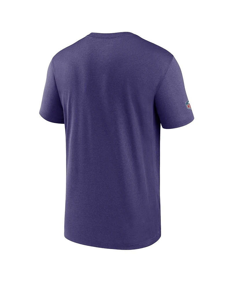 Nike Men's Purple Minnesota Vikings Sideline Alt Pack Small Logo Legend Performance T-Shirt