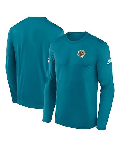 Nike Men's Teal Jacksonville Jaguars Legend Small Logo Performance Long Sleeve T-Shirt