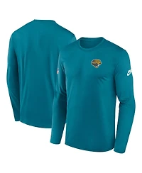 Nike Men's Teal Jacksonville Jaguars Legend Small Logo Performance Long Sleeve T-Shirt