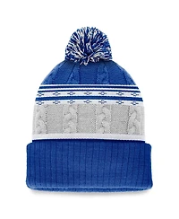 Top of the World Men's Royal Kentucky Wildcats Altitude Three-Tone Cuffed with Pom Knit Hat