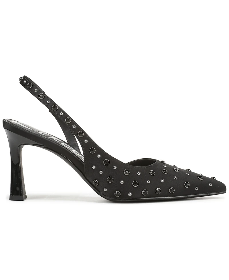 Circus Ny by Sam Edelman Women's Tallie Rhinestone Pointed-Toe Asymmetrical Pumps