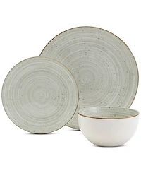 Haven Speckled Farmhouse Sage 12 Pc. Dinnerware Set, Service for 4