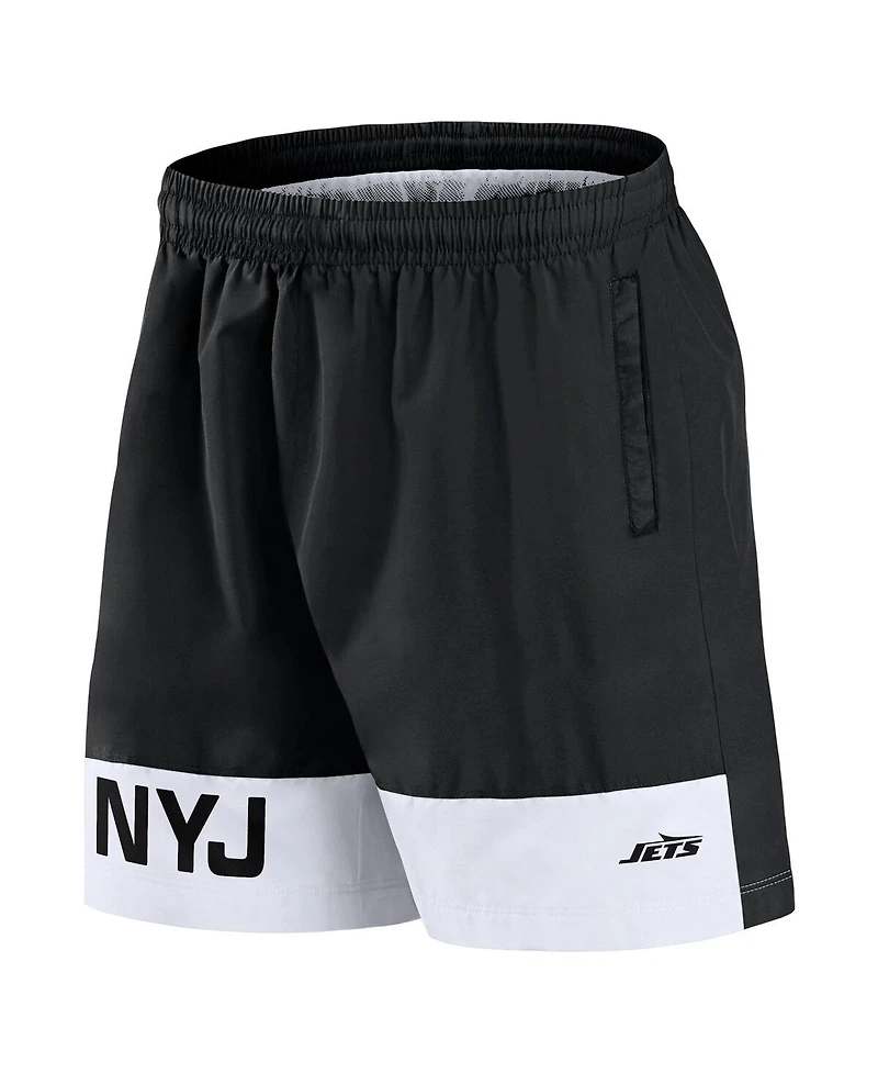 Fanatics Men's Black New York Jets Elements Shorts