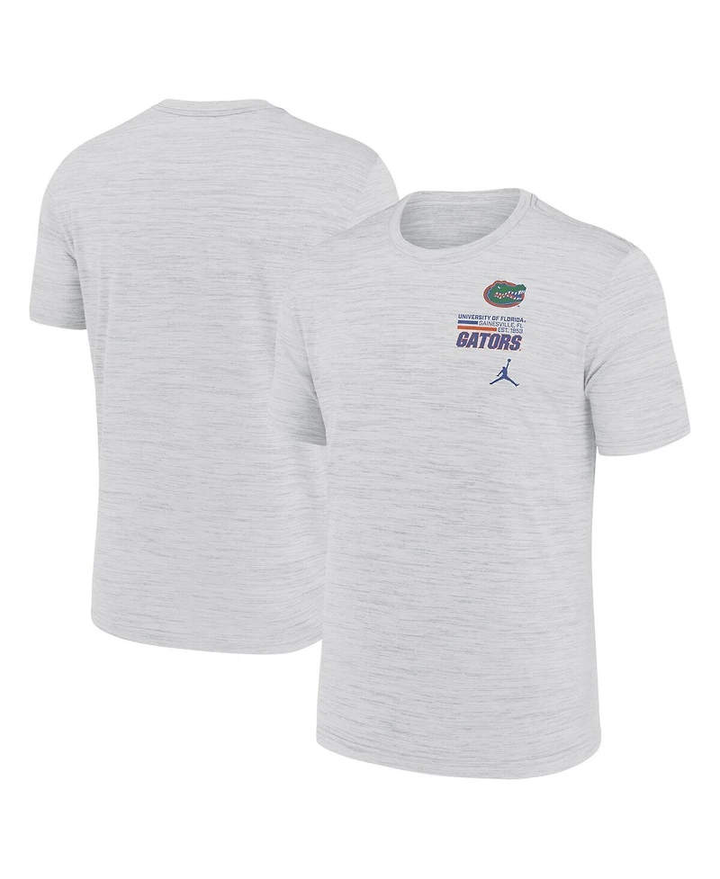 Jordan Men's White Florida Gators Velocity Stacked Performance T-Shirt