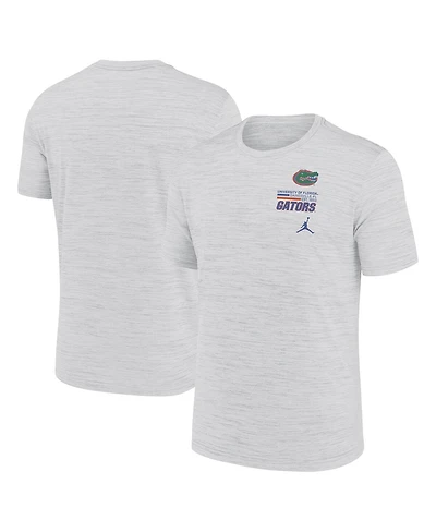 Jordan Men's White Florida Gators Velocity Stacked Performance T-Shirt