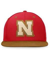 Fanatics Men's Scarlet/Brown Nebraska Huskers Noboa Fitted Hat