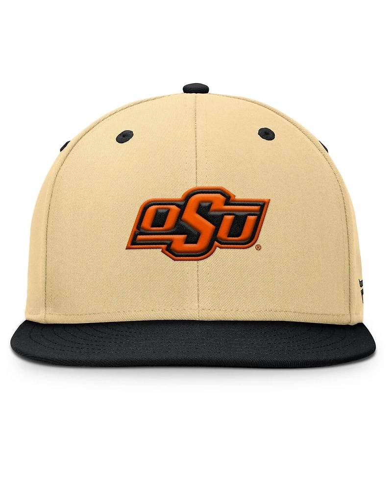 Fanatics Men's Khaki/Black Oklahoma State Cowboys Balance Fitted Hat