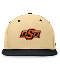 Fanatics Men's Khaki/Black Oklahoma State Cowboys Balance Fitted Hat