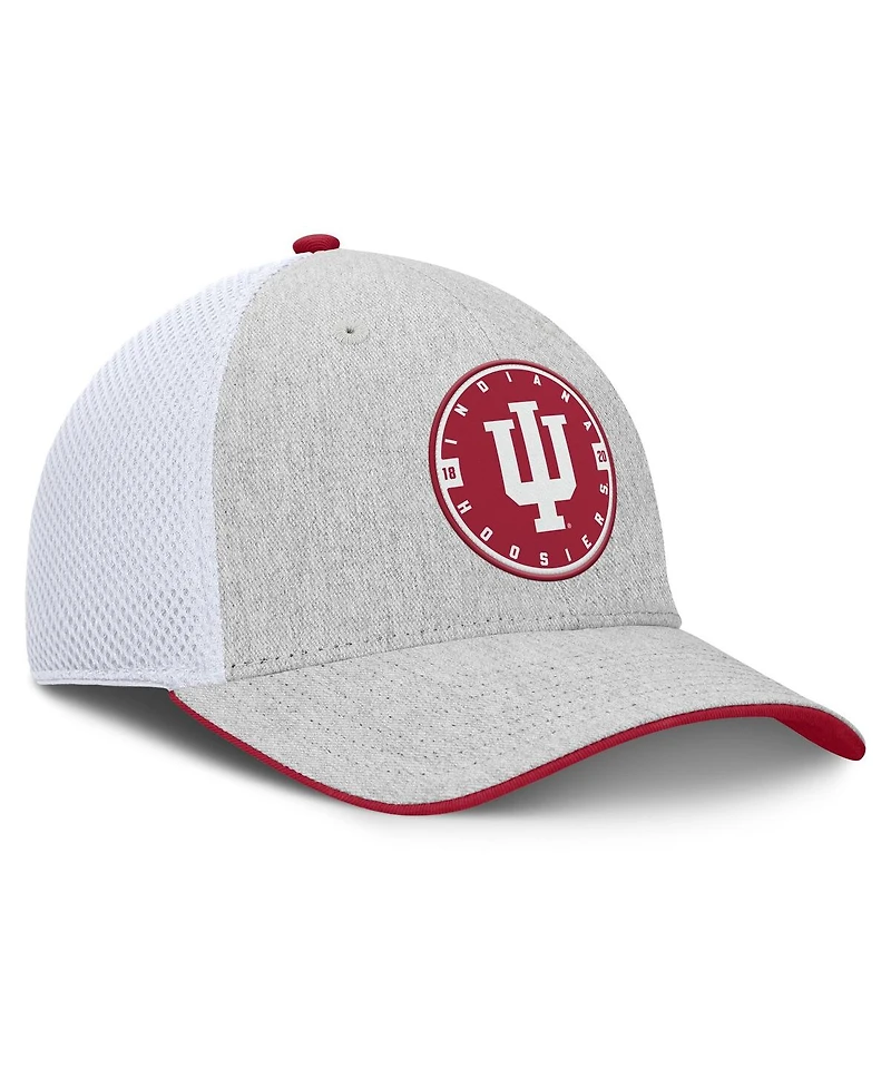Fanatics Men's Heather Gray/White Indiana Hoosiers Trigger Flex Hat