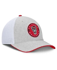 Fanatics Men's Heather Gray/White Nc State Wolfpack Trigger Flex Hat