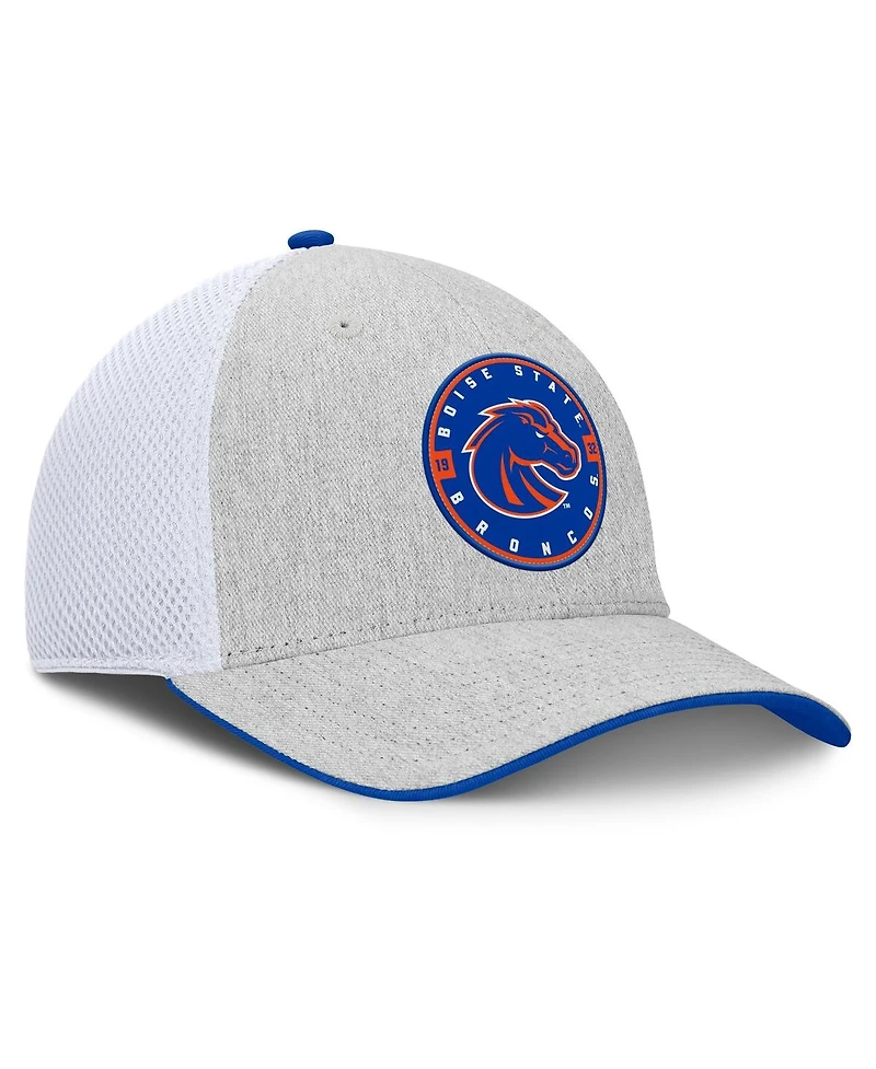Fanatics Men's Heather Gray/White Boise State Broncos Trigger Flex Hat