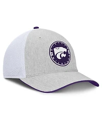 Fanatics Men's Heather Gray/White Kansas State Wildcats Trigger Flex Hat