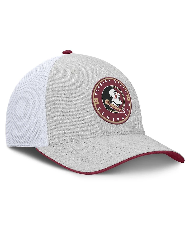 Fanatics Men's Heather Gray/White Florida State Seminoles Trigger Flex Hat